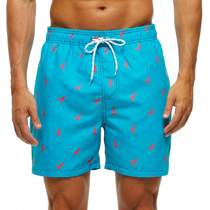 Men's Quick-Dry Swim Trunks with Drawstring, Lightweight Mesh-Lined Boardshorts for Beach & Pool