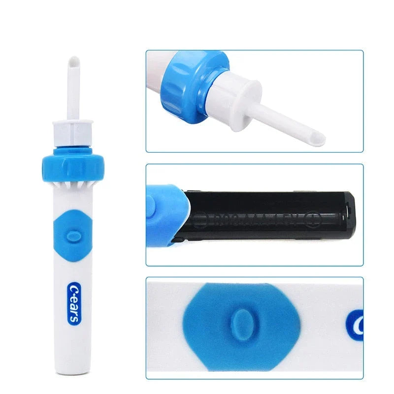 Vacuum Ear Wax Removal Tool – Gentle Suction Ear Cleaner with Soft Silicone Tips for Safe Home Care