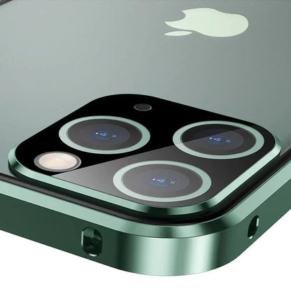 Magnetic Privacy Glass iPhone Case with 360° Drop Protection & Anti-Spy Screen