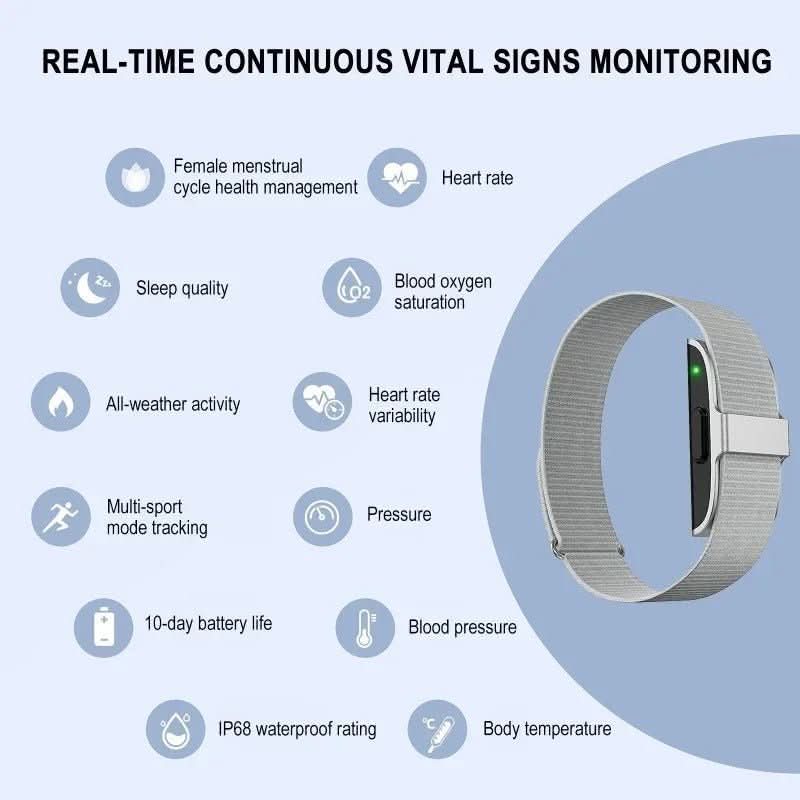 OXYTRACK – IP68 Smart Fitness Band with Heart Rate Sensor