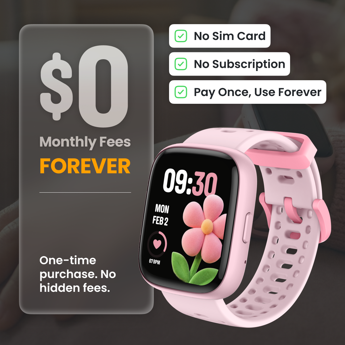 SafeWatch Kids | Montre connectée GPS pour enfants avec suivi de santé et jeux | Étanche IP68 pour un mode de vie actif