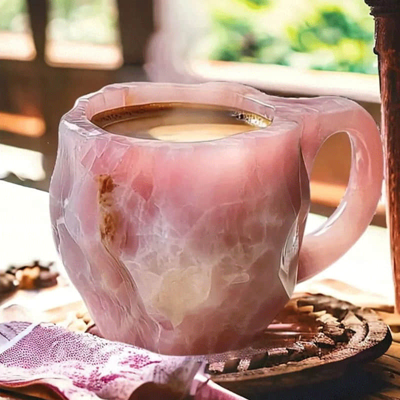 Geometric Crystal Glass Coffee Mug 12 oz Luxury Faceted Diamond Design Tea Cup for Home Office Kitchen Daily Use Hot Cold Beverages