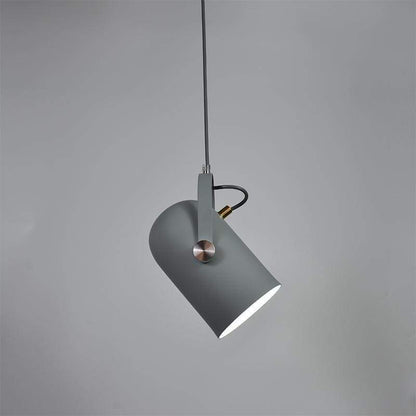 Adjustable Metal Drop Ceiling Fixture E27 Socket Warm Glow Tilting Shade Over Island Counter Dinette Task Modern Minimal Scandinavian Style
