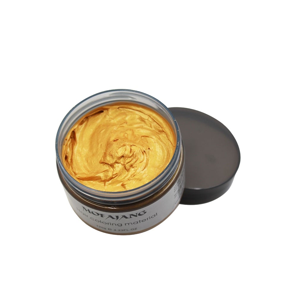 Temporary Hair Color Styling Wax - Washable Hair Dye for Bold Looks - 4.2 oz Jar