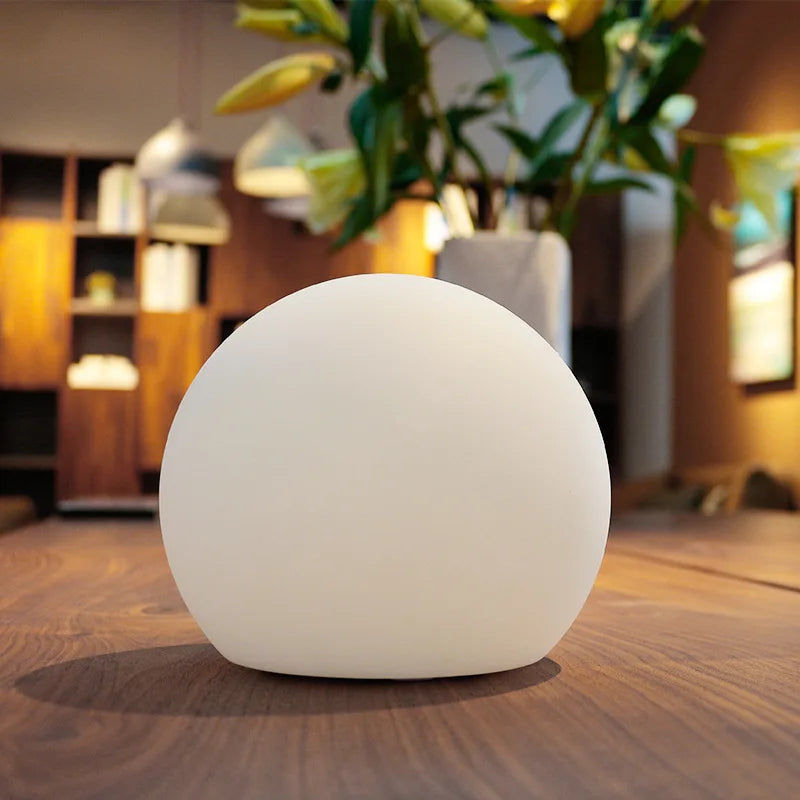 Cordless LED Sphere Accent Lighting 8 Inch Remote Color-Changing Wireless Nightstand Illumination for Bedroom Living Room Kids Room Home Off