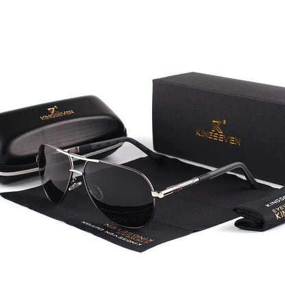 Polarized Aluminum Frame Sunglasses for Men & Women – UV400 Protection