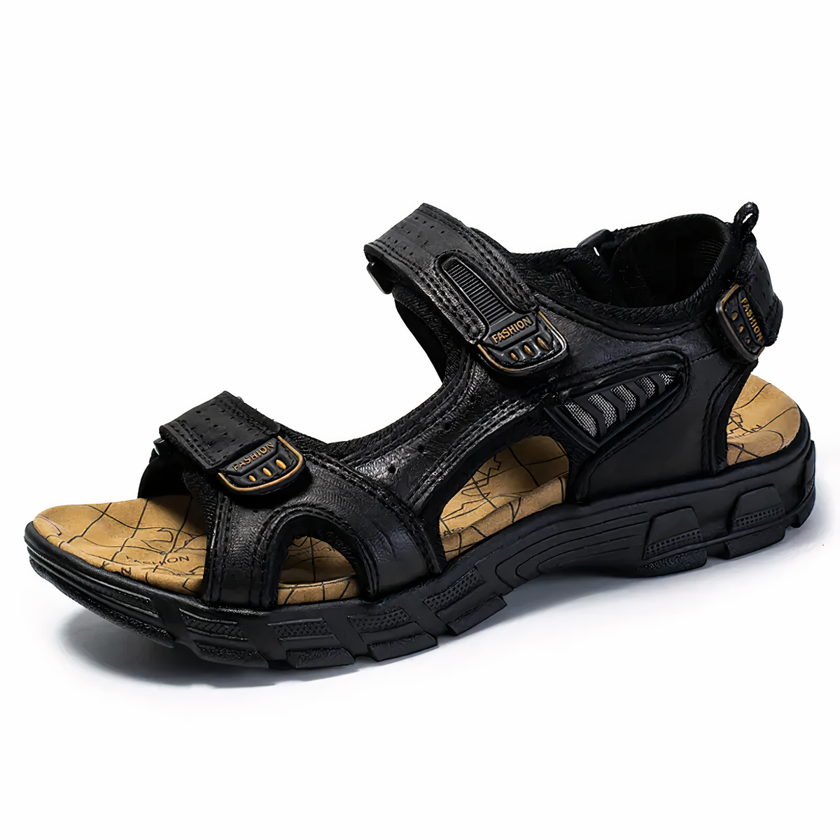 Men's Orthopedic Sandals with Arch Support for Plantar Fasciitis Relief and Knee Pain | Cushioned Footbed Slides for All-Day Comfort