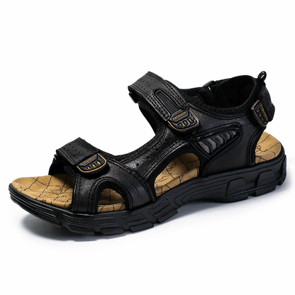 Men's Orthopedic Sandals with Arch Support for Plantar Fasciitis Relief and Knee Pain | Cushioned Footbed Slides for All-Day Comfort