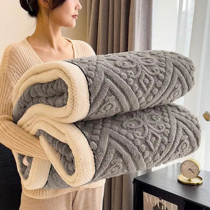 Reversible Sherpa Fleece Blanket – Double-Sided Plush Throw for Couch, Bed & Year-Round Comfort