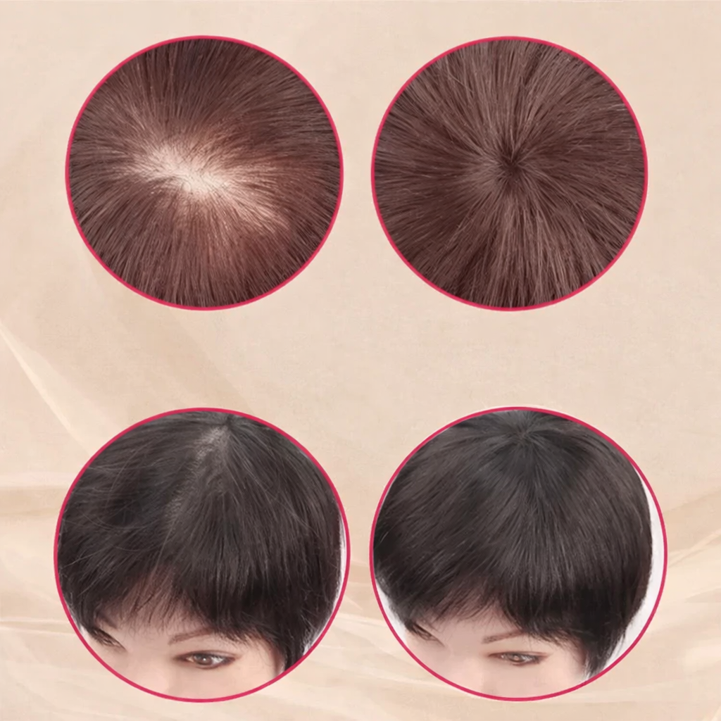 Clip-In Hair Topper for Volume and Coverage | Lightweight Synthetic Fiber Extension with Secure Clips for Thinning Hair or Crown Enhancement