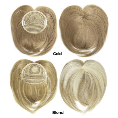 Clip-In Hair Topper for Volume and Coverage | Lightweight Synthetic Fiber Extension with Secure Clips for Thinning Hair or Crown Enhancement