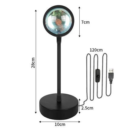 Lampe d'ambiance LED rechargeable par USB avec télécommande, 16 réglages de couleur, angle réglable, pour chambre à coucher, bureau ou table de chevet