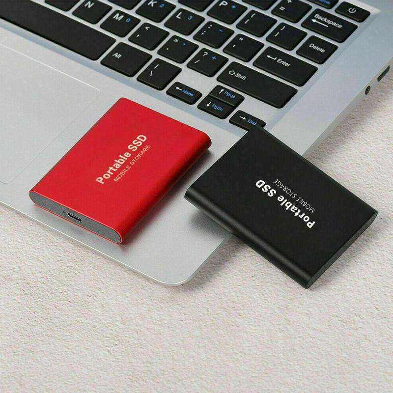 Disque SSD portable 128 To en aluminium USB 3.2, sauvegarde de données rapide pour Windows, Mac, Android, PC de jeu, ordinateur portable, stockage de photos et vidéos