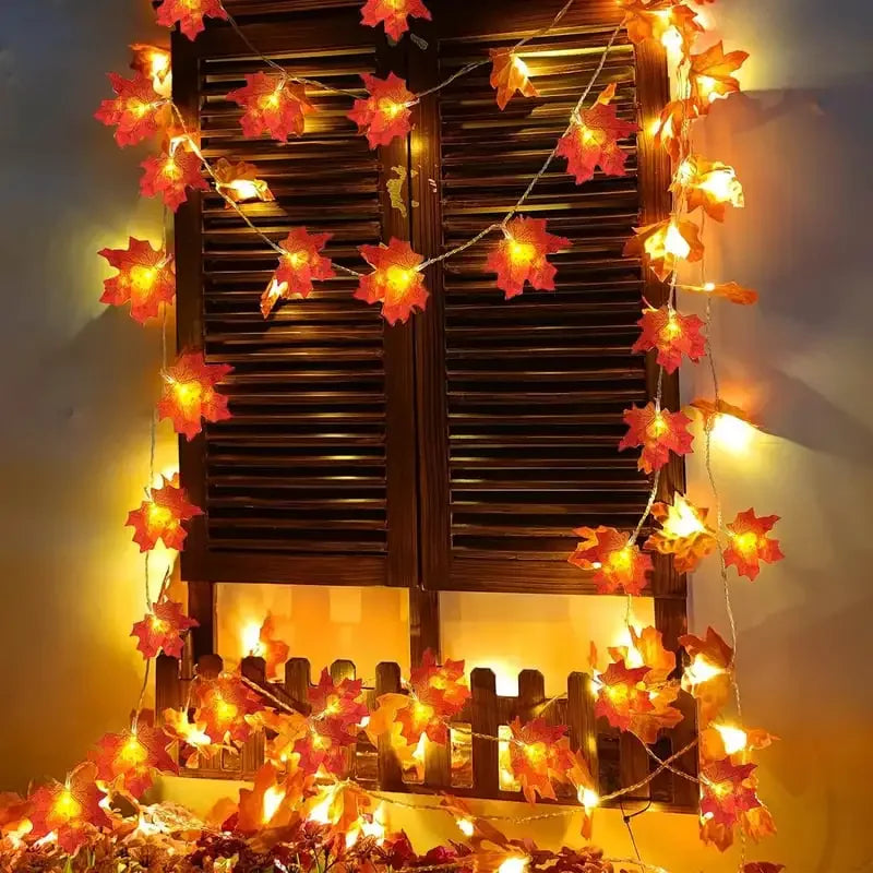 Guirlande lumineuse AutumnAura - LED basse consommation, décoration d'automne pour Halloween