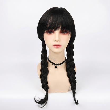 Ensemble de costume de cosplay gothique avec options de perruque pour événements à thème sombre