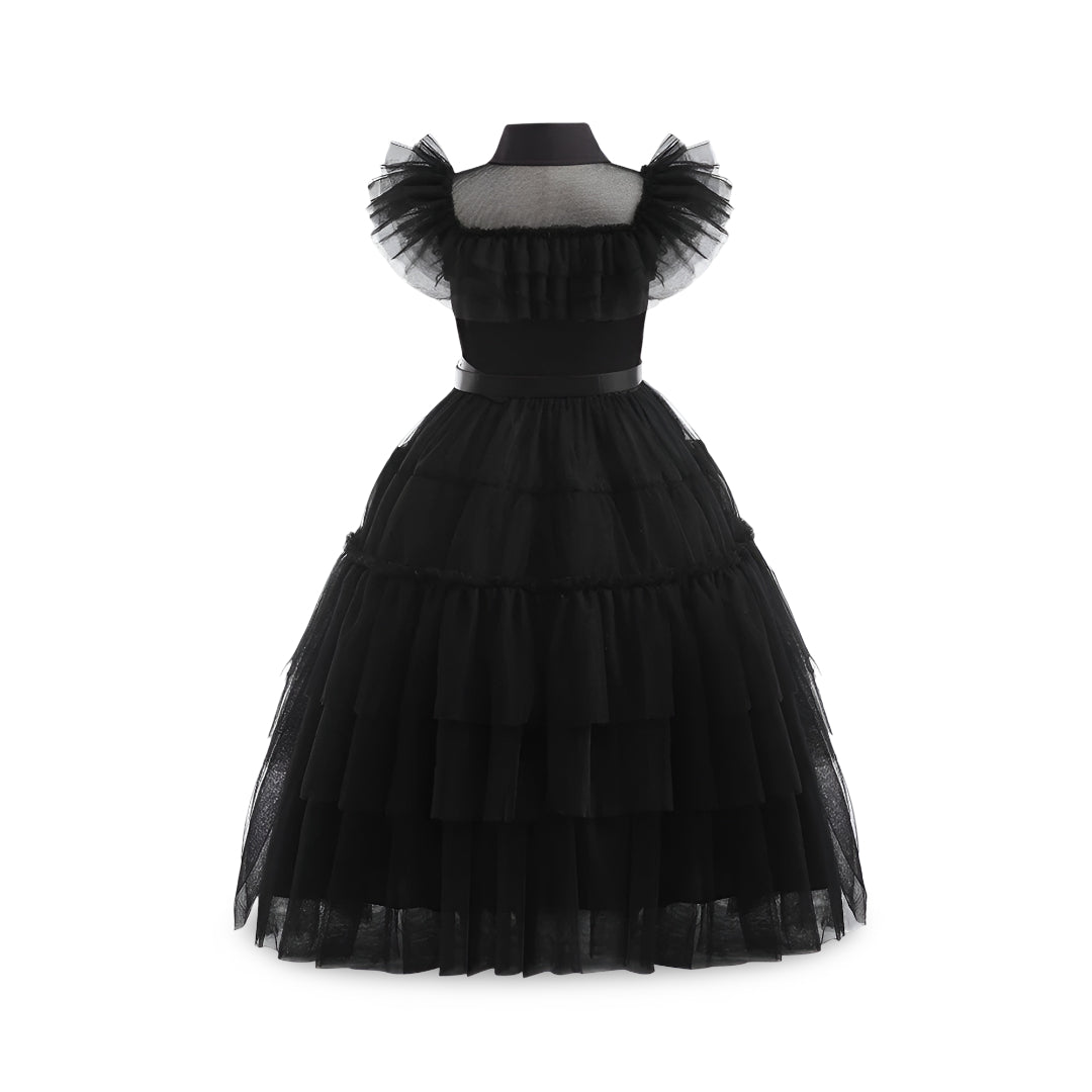 Robe de princesse festive | Costume d'Halloween à étages pour enfants et ados | Parfait pour les fêtes et les célébrations à thème