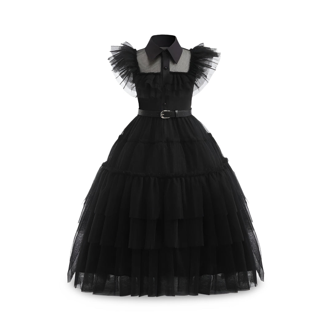 Robe de princesse festive | Costume d'Halloween à étages pour enfants et ados | Parfait pour les fêtes et les célébrations à thème