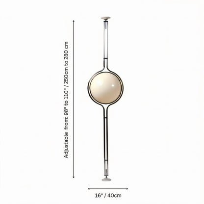 Halo Beam | Floor to Ceiling Lamp with Adjustable Height & Warm Glow | Modern Lighting for Stylish Spaces