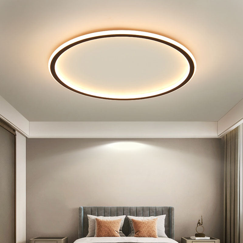 Halo Collection | Flush Mount Ceiling Light with Integrated LED | Scandinavian Minimalist Design for Modern Interiors