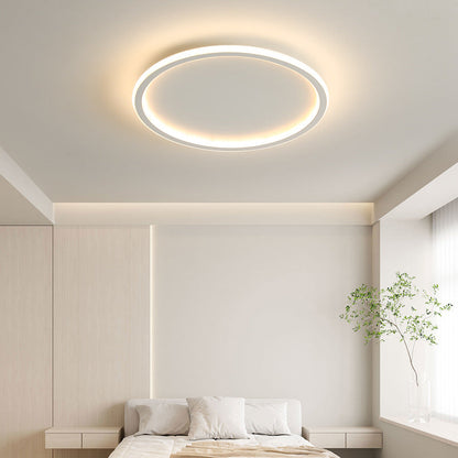 Halo Collection | Flush Mount Ceiling Light with Integrated LED | Scandinavian Minimalist Design for Modern Interiors