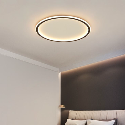 Halo Collection | Flush Mount Ceiling Light with Integrated LED | Scandinavian Minimalist Design for Modern Interiors