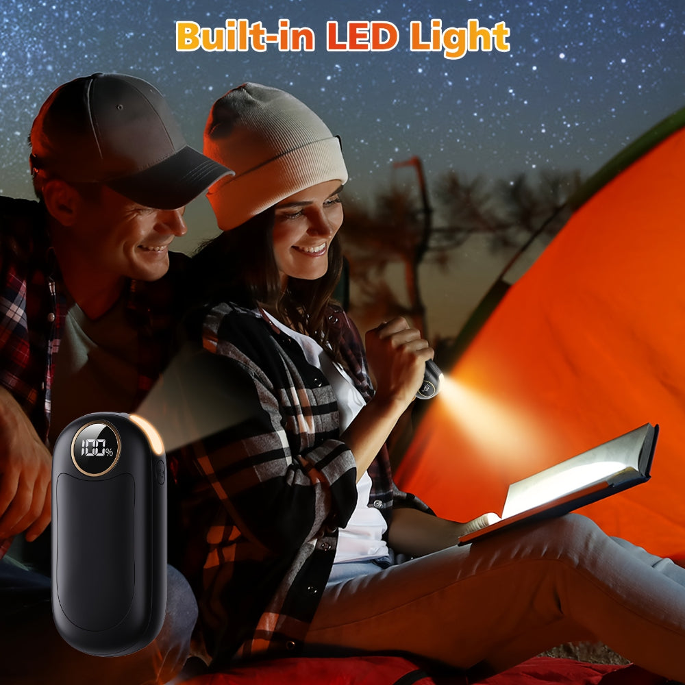 Rechargeable Electric Hand Warmer Set with Dual Unit Design for Portable Warmth