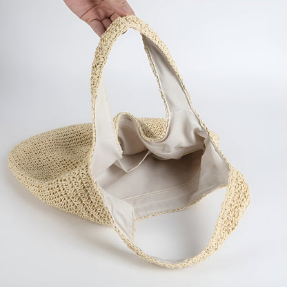 Ortekor Handbags | Women's Straw Tote Bag with Spacious Design | Versatile Summer Accessory for Effortless Style