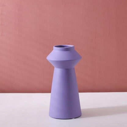 Handcrafted Bright Color Ceramic Flower Vase - Elegant Home Decor