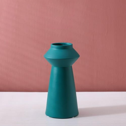 Handcrafted Bright Color Ceramic Flower Vase - Elegant Home Decor