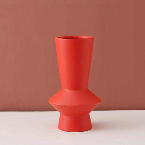 Handcrafted Bright Color Ceramic Flower Vase - Elegant Home Decor