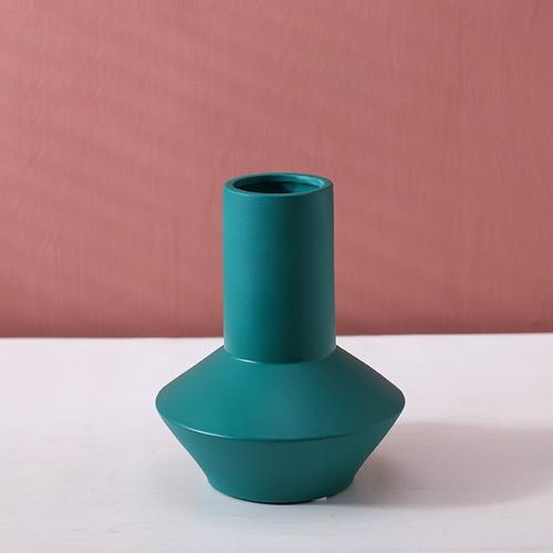 Handcrafted Bright Color Ceramic Flower Vase - Elegant Home Decor