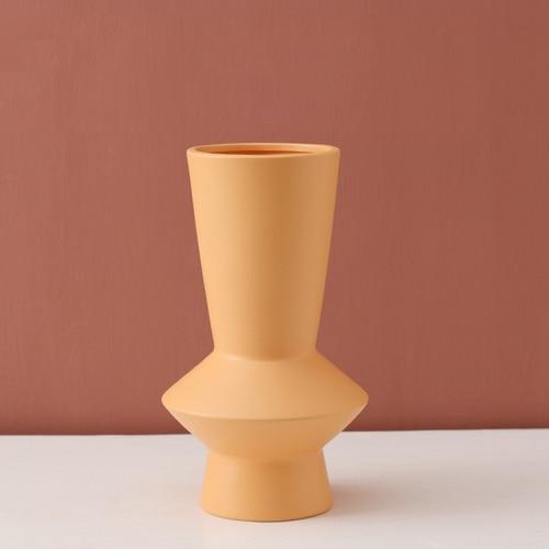 Handcrafted Bright Color Ceramic Flower Vase - Elegant Home Decor