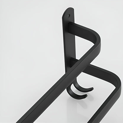 Wall-Mount Towel Bar Rack for Bathroom – Space-Saving Multi-Bar Aluminum Holder for Bath Towels & Hand Towels