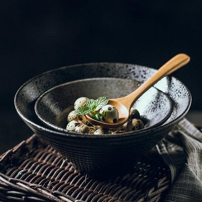 Handmade Japanese Ceramic Ramen Bowl – 7 inches, Durable, Microwave & Dishwasher Safe for Elegant Dining