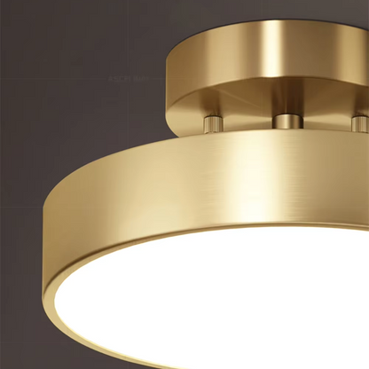 LED Flush Mount Ceiling Fixture – Adjustable Light Temperature – Touch Switch – Metal & Acrylic – for Bedroom, Kitchen, Bath