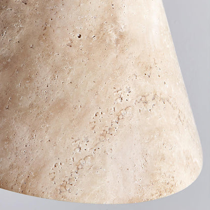 Stone Hanging Lamp E26 40W Natural Texture Overhead Light for Island Counter Breakfast Nook Focused Downlight