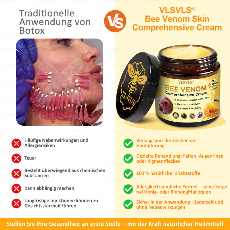 Crème anti-âge pour la cicatrisation et le renouvellement de la peau à base de peptides d'abeille