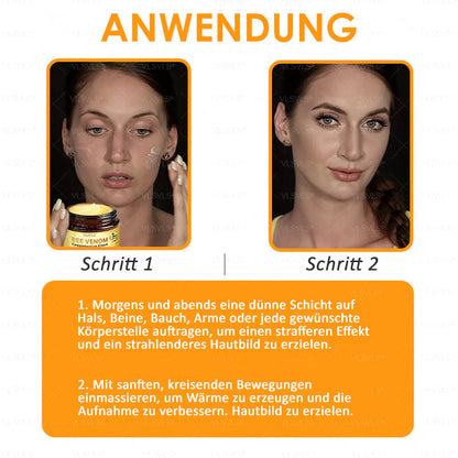 Crème anti-âge pour la cicatrisation et le renouvellement de la peau à base de peptides d'abeille