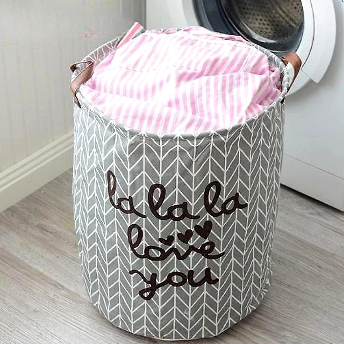 Haven Collapsible Laundry Basket - Durable Polyester, Foldable Design