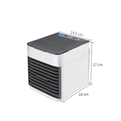 Rafraîchisseur d'air portable | Ventilateur rafraîchisseur évaporatif 3-en-1 avec lumière LED | Conception légère pour un air frais et un confort optimal