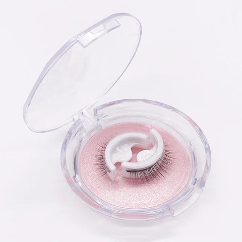 Self-Adhesive False Eyelashes No Glue Heat-Activated Reusable Lash Strips Natural Volume Long Styles Easy Apply 3-Second Hold Washable
