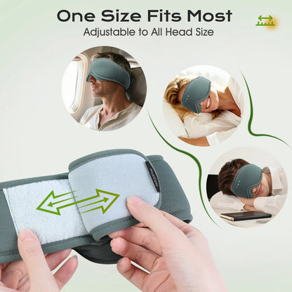 ComfortZone | Masque de sommeil Bluetooth avec design occultant 3D | Son stéréo binaural pour une relaxation profonde