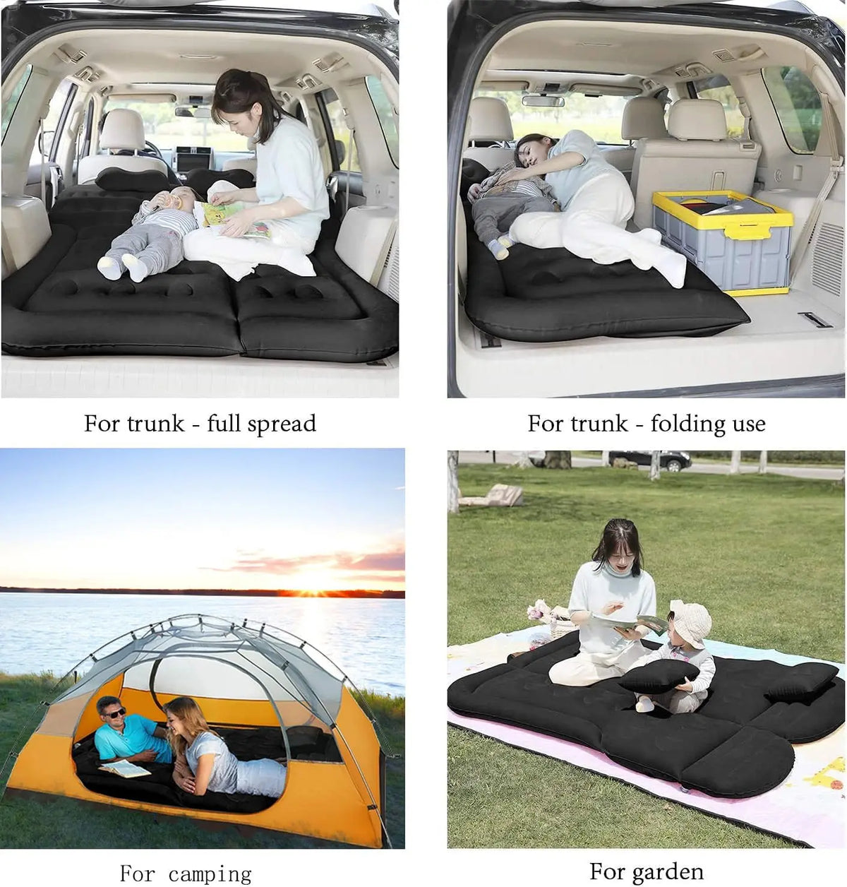 ComfortNest | Matelas gonflable portable pour voiture au design robuste | Lit pliable pour les voyages et l'extérieur