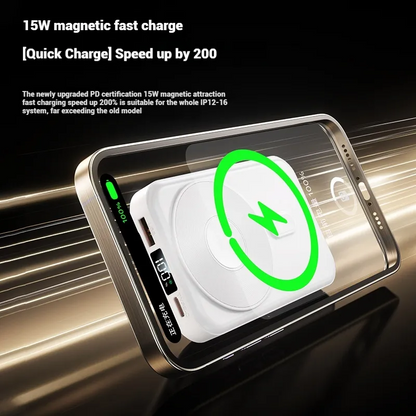 Chargeur portable avec support, batterie externe portable pour iPhone, Samsung et Android, chargeur de téléphone portable avec écran