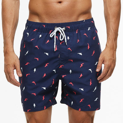 Men's Quick-Dry Swim Trunks with Drawstring, Lightweight Mesh-Lined Boardshorts for Beach & Pool