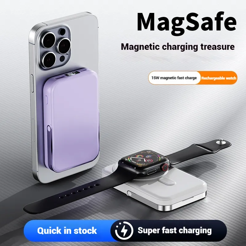 Chargeur portable avec support, batterie externe portable pour iPhone, Samsung et Android, chargeur de téléphone portable avec écran
