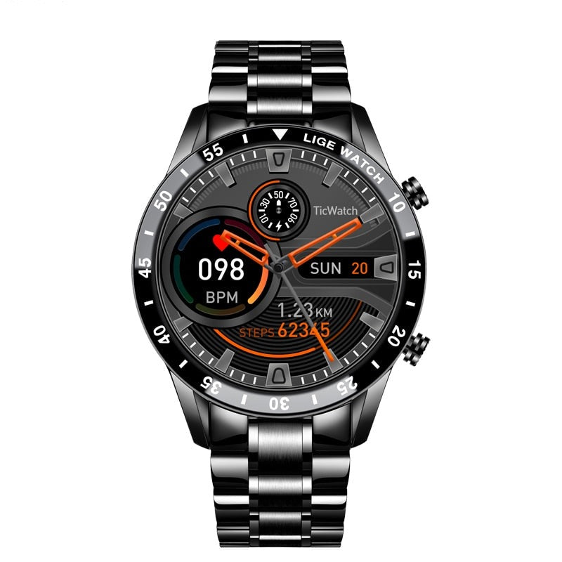 4G Smartwatch with Built-In Calling & Keypad – Metal Band Wrist Phone for Calls, Messaging & Fitness Tracking
