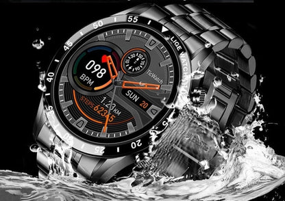 4G Smartwatch with Built-In Calling & Keypad – Metal Band Wrist Phone for Calls, Messaging & Fitness Tracking