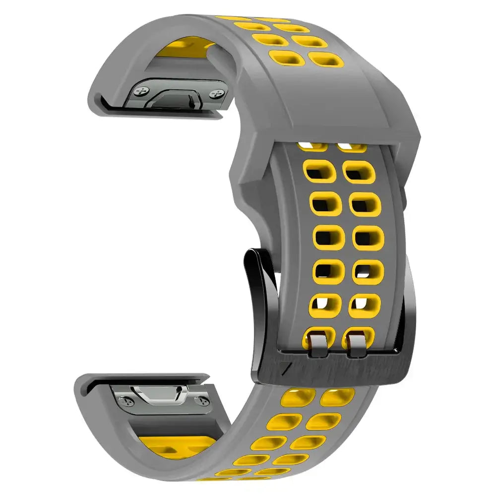 Silicone Sport Watch Band 22mm 26mm Quick Release Strap for Active Lifestyle Fitness Running Gym Workout Wearable Accessory Replacement
