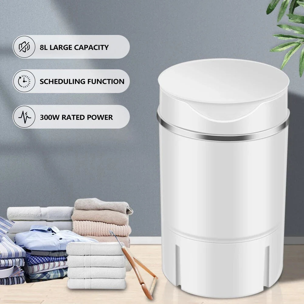 Compact Mini Washing Machine | Semi-Automatic Single Drum Design for Efficient Laundry